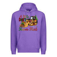 Purple Christmas A Little Dirt Never Hurt Premium Hoodie - Artiststas