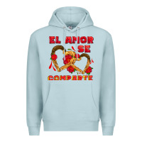 Blue Mist el amor se comparte with churros Premium Hoodie - AdoDesignShop