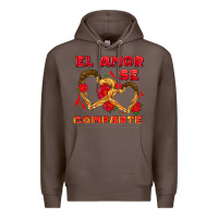 Coffee el amor se comparte with churros Premium Hoodie - AdoDesignShop