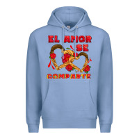 Colony Blue el amor se comparte with churros Premium Hoodie - AdoDesignShop