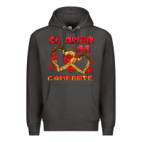 Smoke el amor se comparte with churros Premium Hoodie - AdoDesignShop