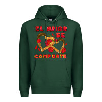 Sports Green el amor se comparte with churros Premium Hoodie - AdoDesignShop