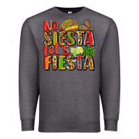 Charcoal Heather no siesta let's fiesta Premium Sweatshirt - Zillion Design Studio