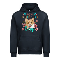Navy life is better with a corgi Urban Hoodie - Jasminsmagicworld