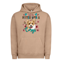 Pigment Burro life is better with a corgi Urban Hoodie - Jasminsmagicworld