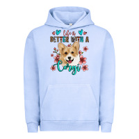 Pigment Grape Ice life is better with a corgi Urban Hoodie - Jasminsmagicworld