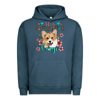 Pigment Midnight Navy life is better with a corgi Urban Hoodie - Jasminsmagicworld