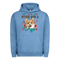 Pigment Pebble Blue life is better with a corgi Urban Hoodie - Jasminsmagicworld