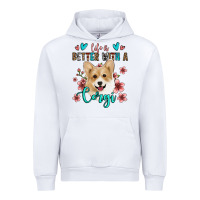 White life is better with a corgi Urban Hoodie - Jasminsmagicworld