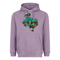 Lavender Merry Christmas Texas Map Heavyweight Hoodie - RanaPortraitStore