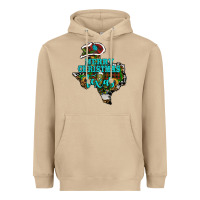 Mushroom Merry Christmas Texas Map Heavyweight Hoodie - RanaPortraitStore