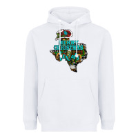 White Merry Christmas Texas Map Heavyweight Hoodie - RanaPortraitStore