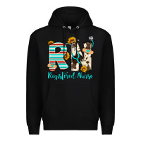 Black rn registered nurse Premium Hoodie - Artiststas
