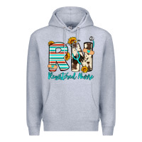 Heather Grey rn registered nurse Premium Hoodie - Artiststas