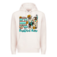 Pale Pink rn registered nurse Premium Hoodie - Artiststas