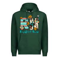 Sports Green rn registered nurse Premium Hoodie - Artiststas