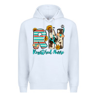 White rn registered nurse Premium Hoodie - Artiststas