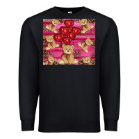 Black valentine's day tedybear tumbler Premium Sweatshirt - RanaPortraitStore