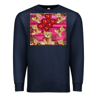 Navy valentine's day tedybear tumbler Premium Sweatshirt - RanaPortraitStore
