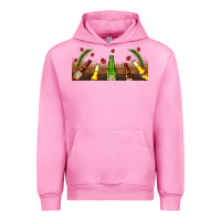 Fuchsia Pink beer party for christmas Urban Hoodie - AdoDesignShop