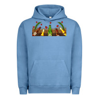 Pigment Pebble Blue beer party for christmas Urban Hoodie - AdoDesignShop