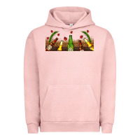 Pigment Salmon beer party for christmas Urban Hoodie - AdoDesignShop