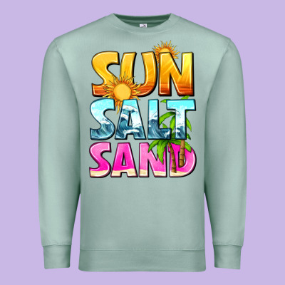 Sun Salt Sand Premium Sweatshirt Designed By Texasbilliewilder