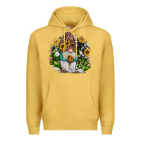 Antique Gold gnomes sunflower cactus Premium Hoodie - JahusDesignShop