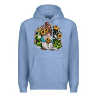Colony Blue gnomes sunflower cactus Premium Hoodie - JahusDesignShop