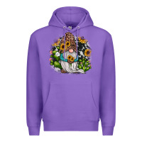 Purple gnomes sunflower cactus Premium Hoodie - JahusDesignShop