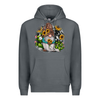 Rock gnomes sunflower cactus Premium Hoodie - JahusDesignShop