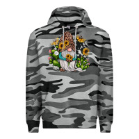 Slate Camo gnomes sunflower cactus Premium Hoodie - JahusDesignShop