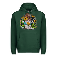 Sports Green gnomes sunflower cactus Premium Hoodie - JahusDesignShop