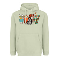 Matcha alaskan husky dog coffee cups Heavyweight Hoodie - texasbilliewilder