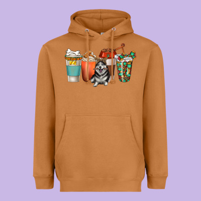 Heavyweight Hoodie alaskan husky dog coffee cups