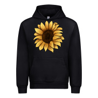 Black sunflower Urban Hoodie - JahusDesignShop