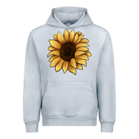 Heather Grey sunflower Urban Hoodie - JahusDesignShop