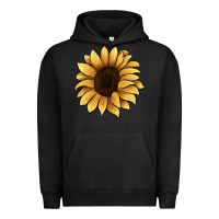 Pigment Black sunflower Urban Hoodie - JahusDesignShop