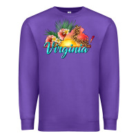Purple summer virginia Premium Sweatshirt - texasbilliewilder