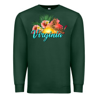 Sports Green summer virginia Premium Sweatshirt - texasbilliewilder