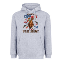 Heather Grey american cowboy wild west free spirit Heavyweight Hoodie - texasbilliewilder