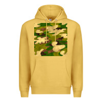 Antique Gold camouflage seamless pattern Premium Hoodie - BundleAndBundleShop