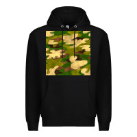 Black camouflage seamless pattern Premium Hoodie - BundleAndBundleShop