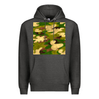 Charcoal Heather camouflage seamless pattern Premium Hoodie - BundleAndBundleShop