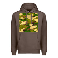 Coffee camouflage seamless pattern Premium Hoodie - BundleAndBundleShop