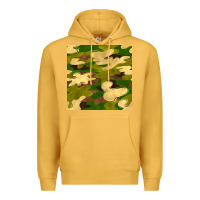 Mustard camouflage seamless pattern Premium Hoodie - BundleAndBundleShop