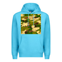 Ocean Blue camouflage seamless pattern Premium Hoodie - BundleAndBundleShop