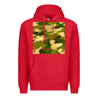 Red camouflage seamless pattern Premium Hoodie - BundleAndBundleShop