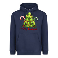 Navy Merry Christmas Tennis Heavyweight Hoodie - RanaPortraitStore