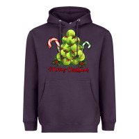 Plum Merry Christmas Tennis Heavyweight Hoodie - RanaPortraitStore